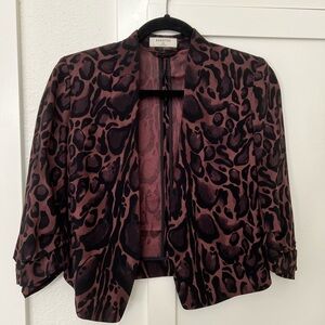 Aritzia Babaton Power Blazer - Short Waist Length - Cheetah Leopard Print 00